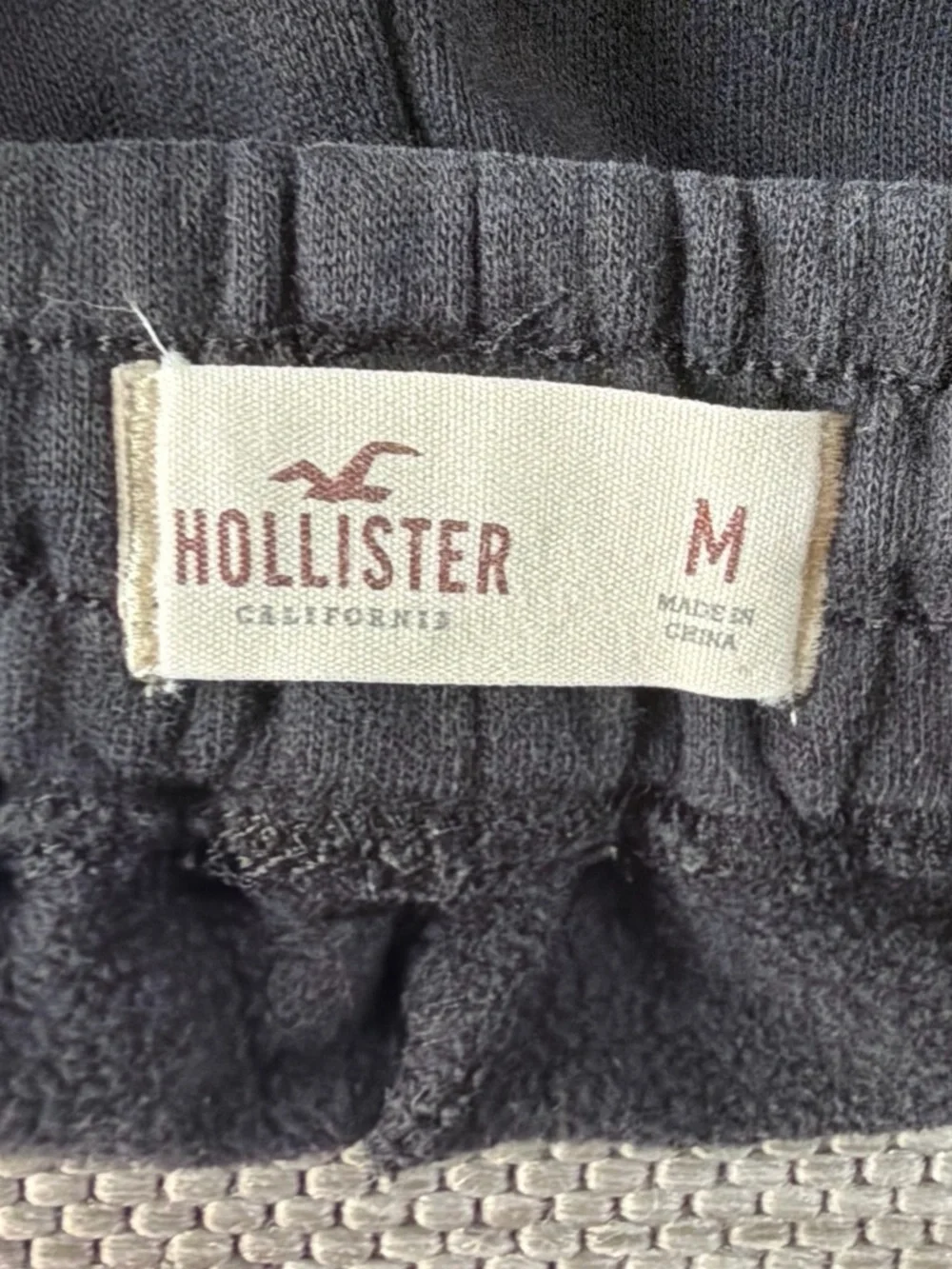 Hollister Black Kids Joggers with Small Red Logo